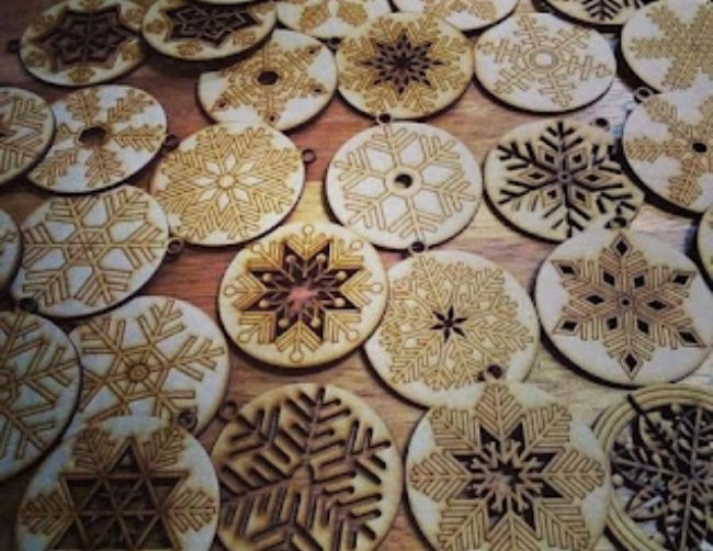 Ornamentos Copo de Nieve