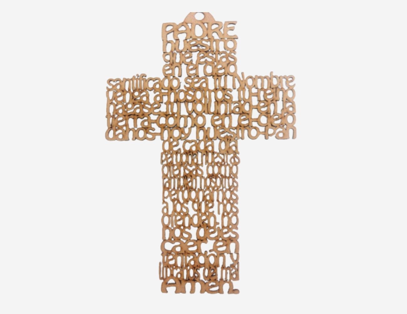 Colgador Cruz Padre Nuestro