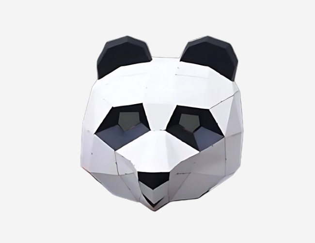 Máscara oso panda